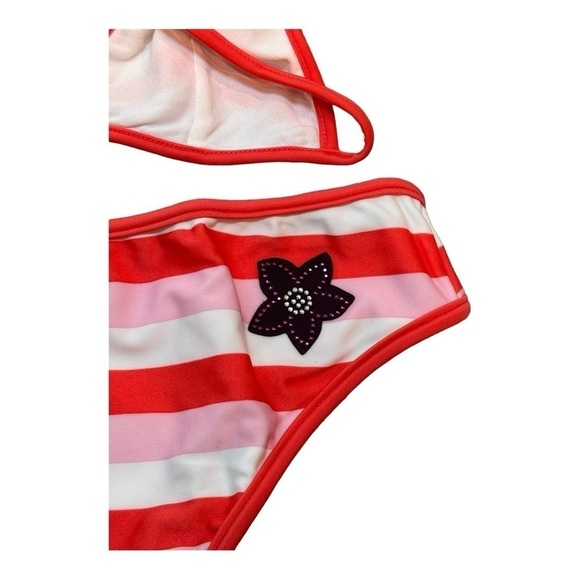 Agua Doce Striped Halter Neck Bikini NWT - Picture 3 of 4